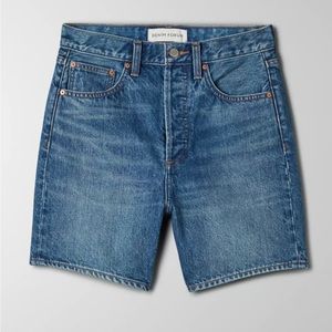 Denim forum aritzia Joni mid length shorts size 24
